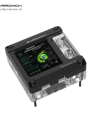Barrowch CPU水冷头 HDMI AIDA64温度监控副屏 FBLTHD-04I V2