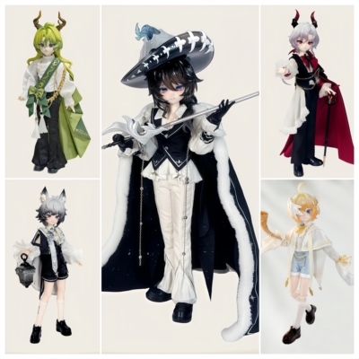 现货C4FNiyruLoi幻界同调 bjd8分可动盲盒桌面摆件礼物女体手办男
