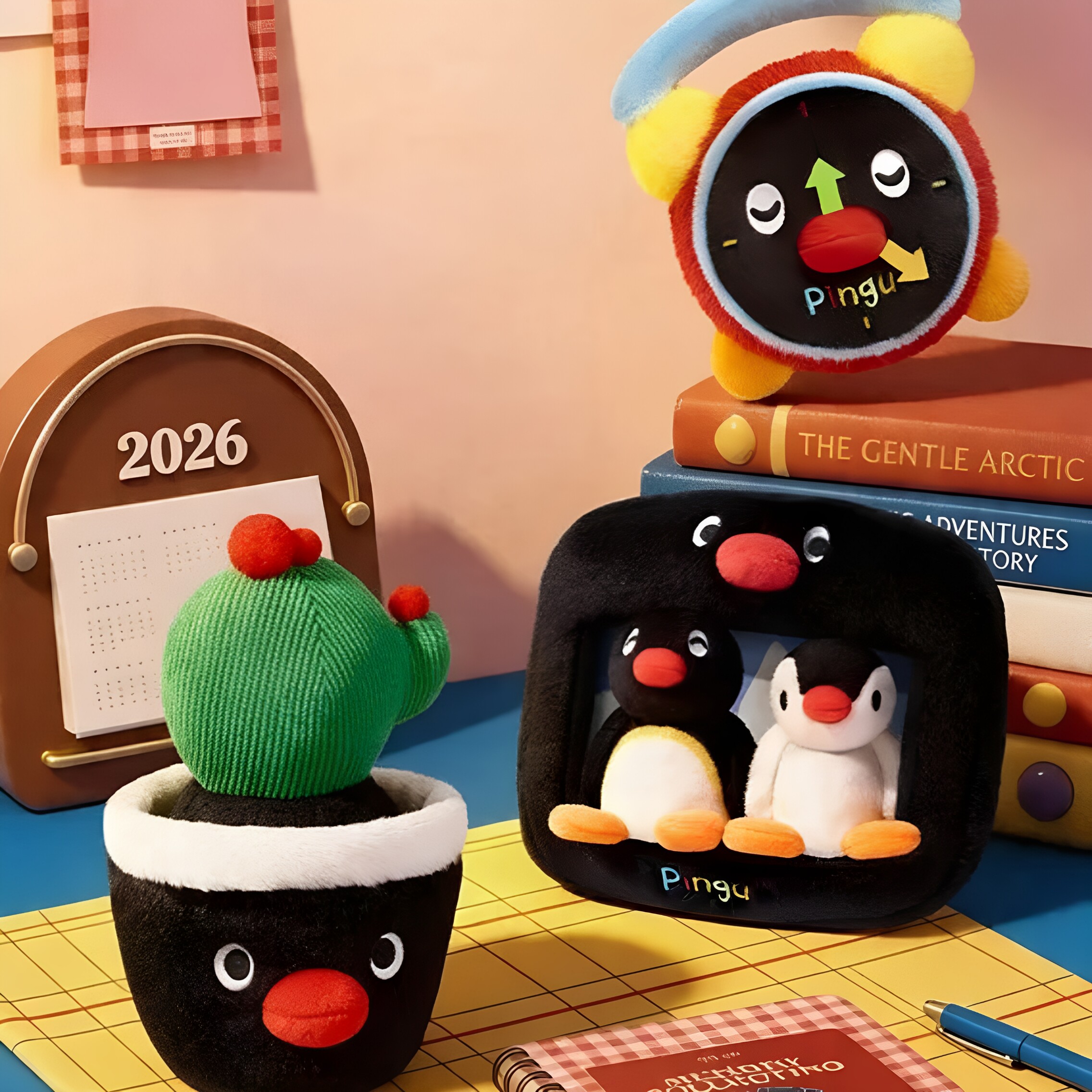 马克图布Pingu毛绒盲盒可爱企鹅图片