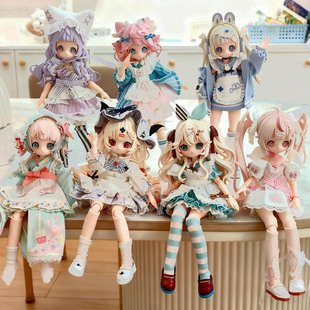 现货正版万梦SugaryGirls BJD可动人偶onemore8分MJD盲盒摆件玩具