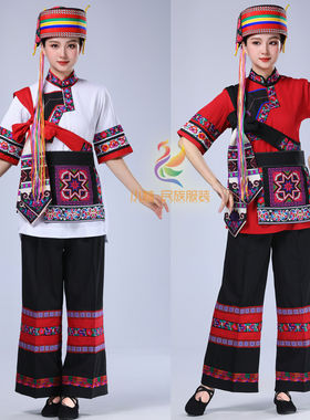 精品绣花云南路南石林阿诗玛女装撒尼族阿黑哥彝族火把节生活盛装