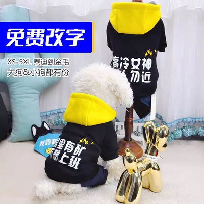 自定义改字宠物秋冬衣服免费定制