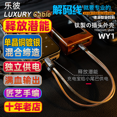 乐彼WY1适用手机独立供电解码线