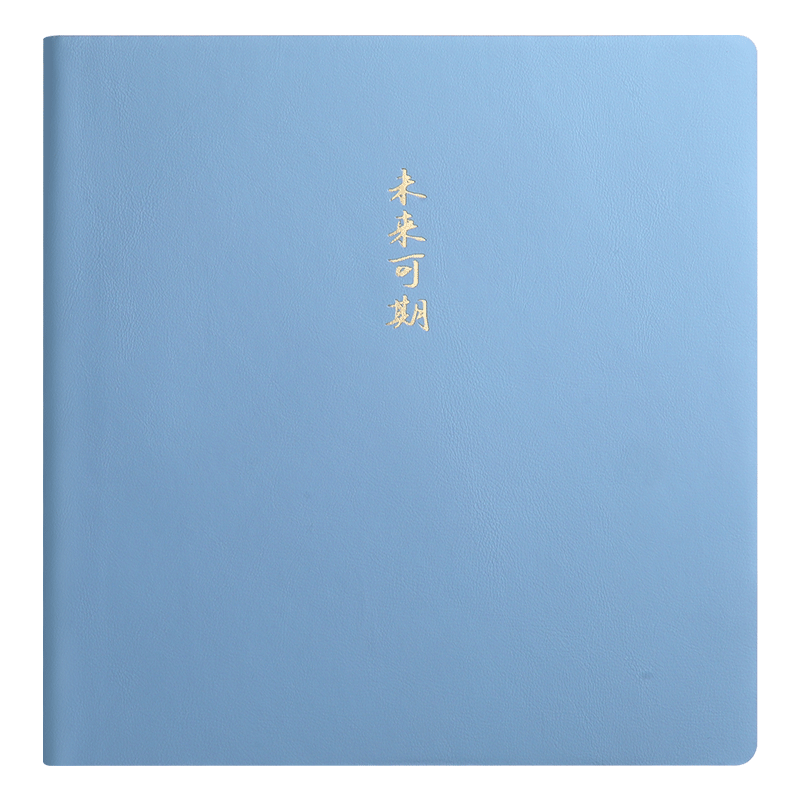 笔记本子高颜值方形本大学生考研加厚本子错题摘抄本学习记事本方格本日记本大简约风工作办公文具皮面手帐本