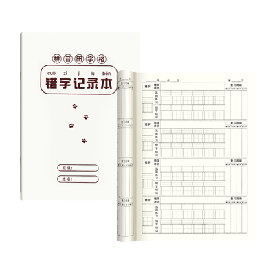 错字记录本艾宾浩斯积累本子整理