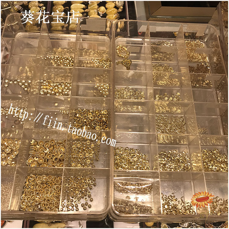 미국 14K 골드 비즈 작은 골드 비즈 색상 보존 금도금 진주 빛 라운드 비즈 비즈와 DIY 수제 보석 귀걸이