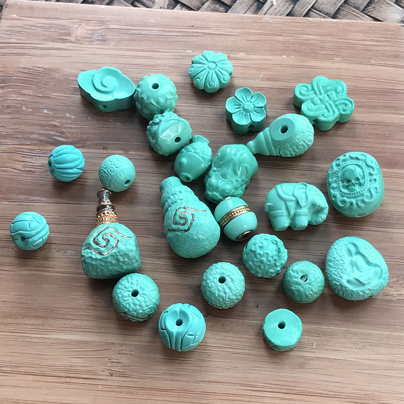 葵花菱美矿雕刻小挂件件配