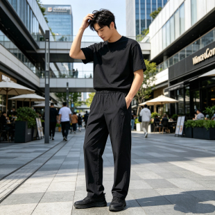 26夏玛汀 轻透随行 帝人凉感防晒超薄微宽松合身松紧腰休闲裤男