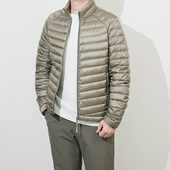 25冬玛汀 超轻排骨东丽20D无胆防绒轻薄90鹅绒拉链立领羽绒服男