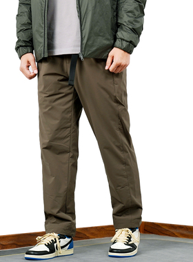 冬季 帝人舒柔特 OCTA保暧 防泼水合身薄棉磁扣腰带休闲裤男