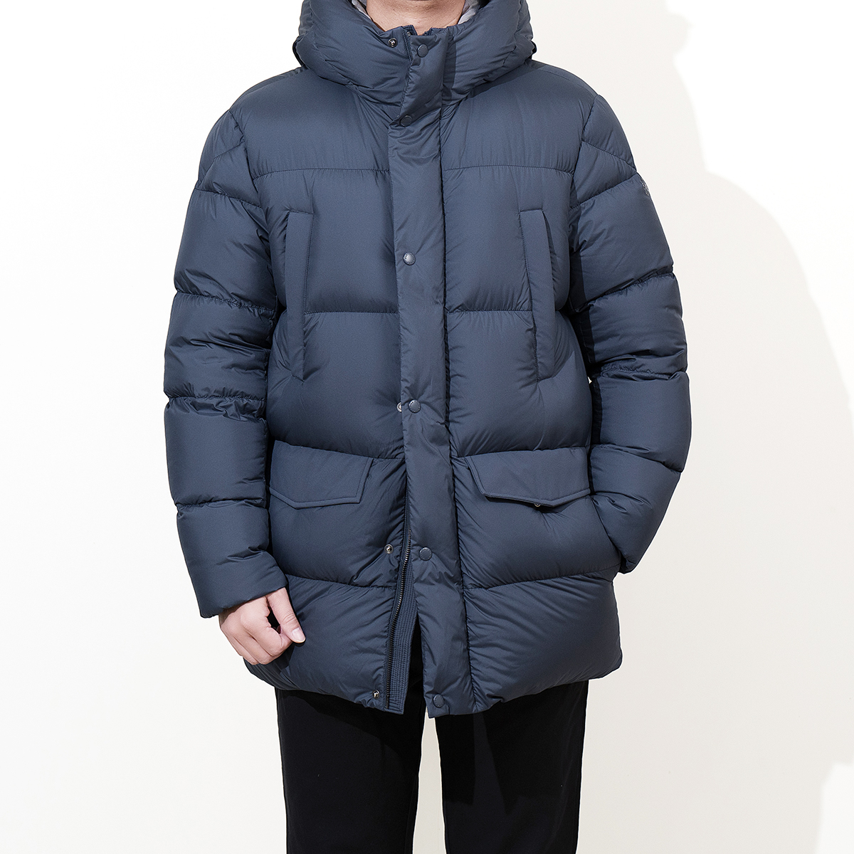 极寒保暖800蓬帝人密可柔玛汀25冬男厚90鹅绒N3B中长款连帽羽绒服