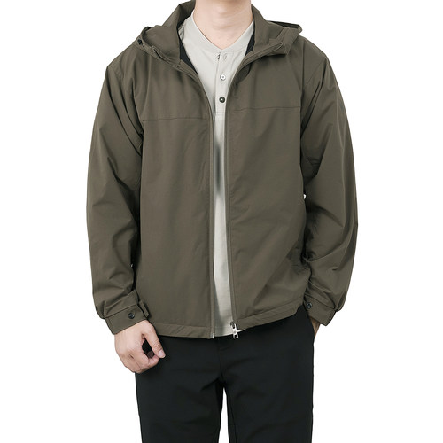 春季玛汀 OCTA动态保暧帝人舒柔特 防风防泼水合身连帽薄绵衣男