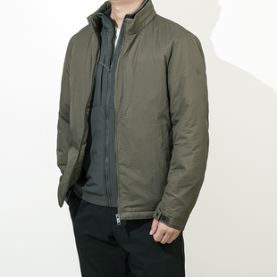 立领外套男 25秋冬玛汀薄绵衣隐藏帽帝人20D新雪丽绵休闲保暖短款