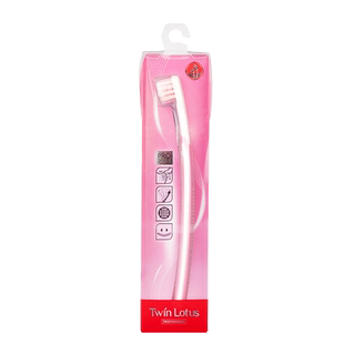 泰国进口TwinLotus双莲高密度螺旋毛软毛牙刷清洁去渍男女款