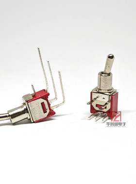 SMTS-102C3 SMTS-102C4 SMTS-102 摇臂开关 3脚2档 弯脚