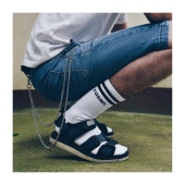 RASEN复古字母吸汗抗菌运动男款 白运动网球袜篮球袜袜登山袜运动