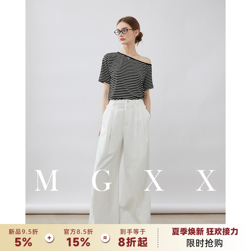 夏季新品纯棉亲肤弯刀休闲裤