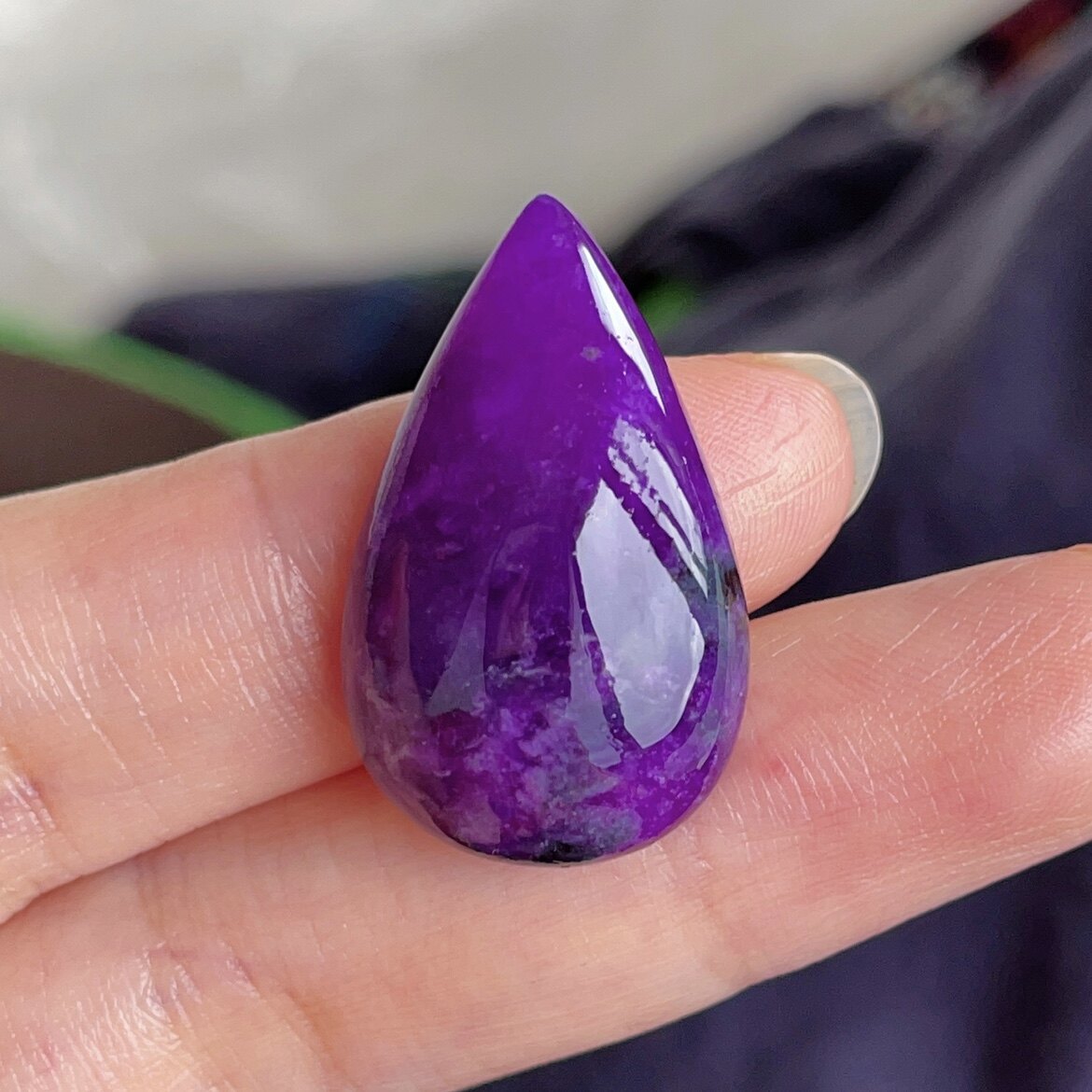【玺玲珑】4.3g凝胶果冻紫舒俱来裸石 l 南非苏纪石水滴老料玉化