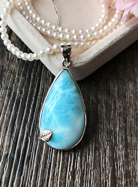 海纹石拉利玛饰品礼物吊坠