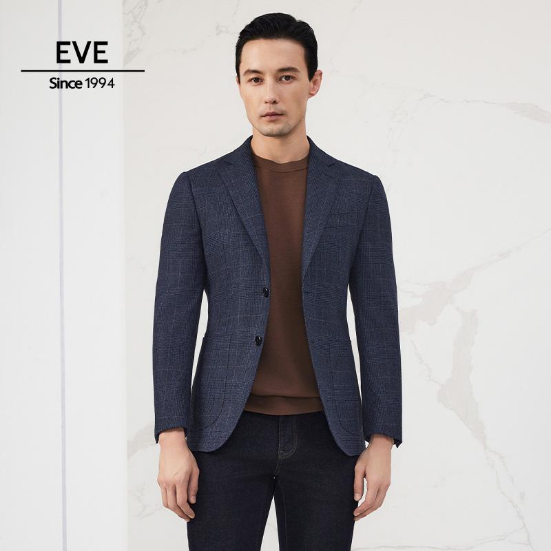 依文新款男士羊毛西装外套商务休闲中年男士西服专柜正品