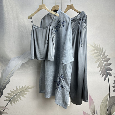 桑蚕丝三件套时尚套装女25