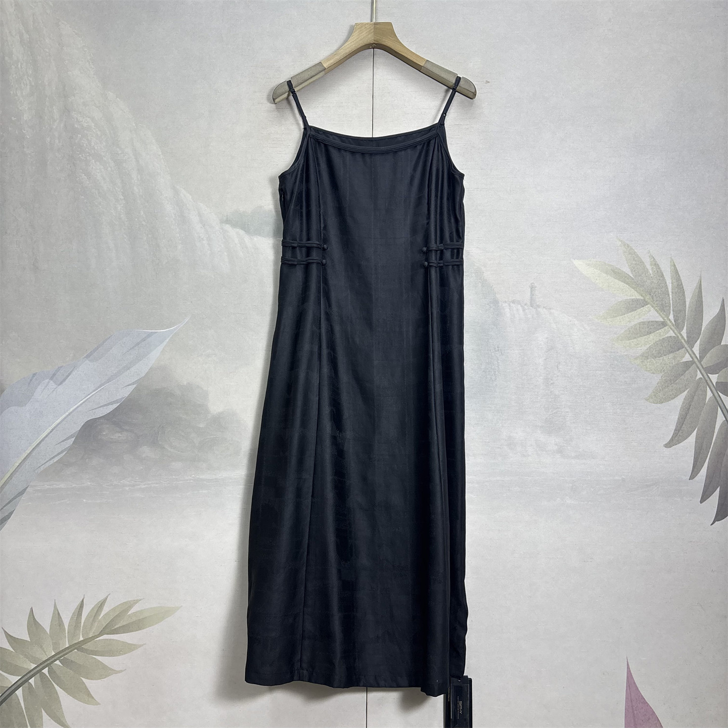 时间~重工香云纱吊带裙时尚百搭中长款可调节肩带显瘦中长裙26新,女装/女士精品,背心吊带,淘宝优惠券,粉丝福利购,淘宝优惠卷