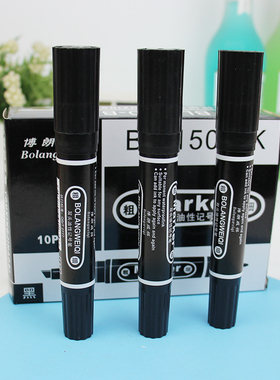 油性记号笔大双头记号笔双头油性笔大头笔包装笔BL-150圆头笔黑色