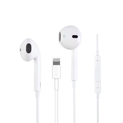 适用于苹果iPhone 14 13 Pro原装线控耳机采用闪电接头的 EarPods