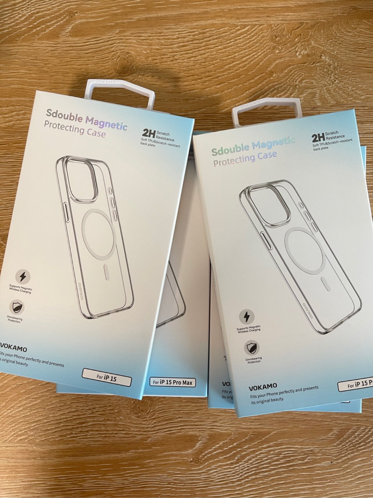 VOKAMO适用于苹果iPhone17pro Max双料透明磁吸手机壳防刮iPhone16Pro保护壳超薄款15pro 