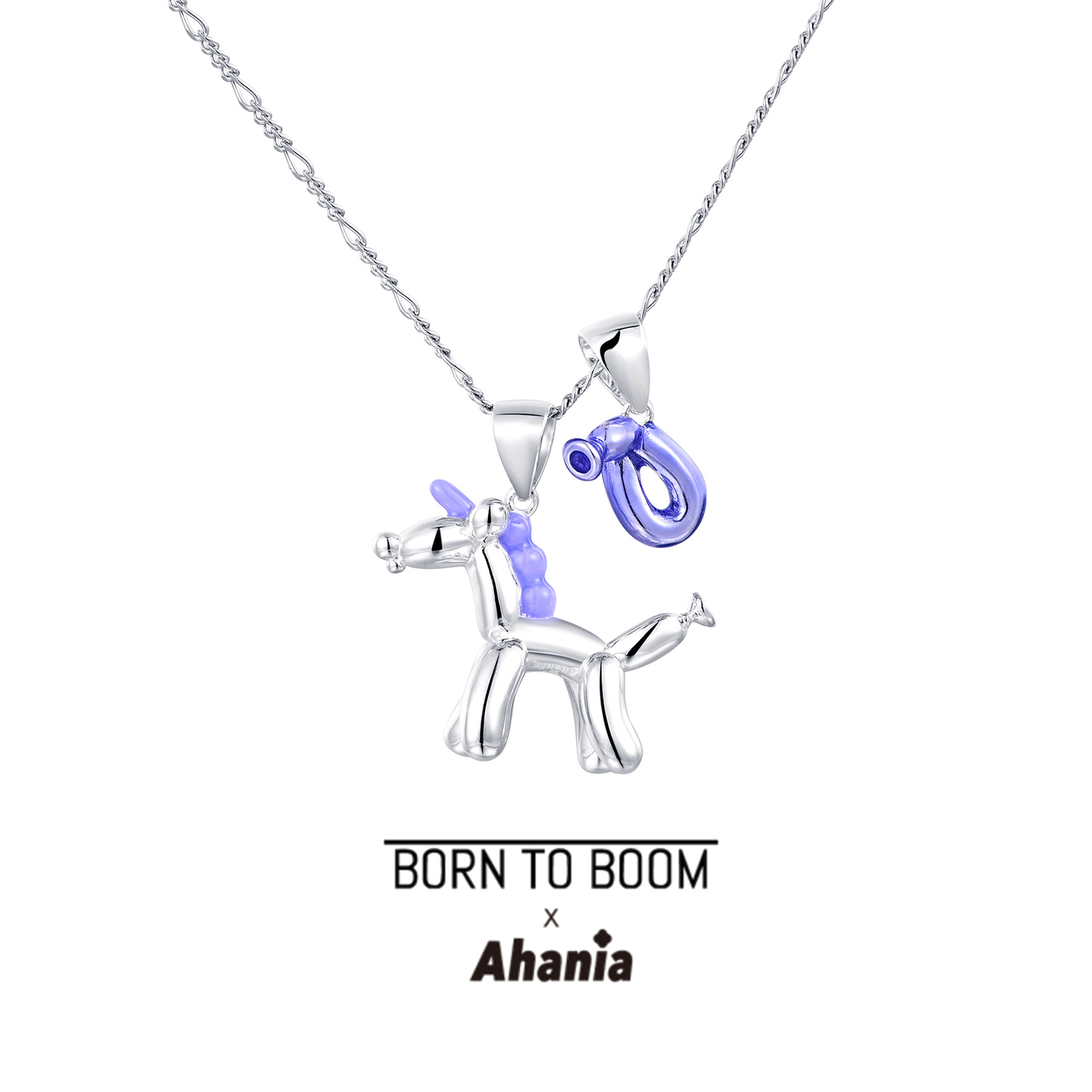 BORNTOBOOM925纯银珐琅独角兽