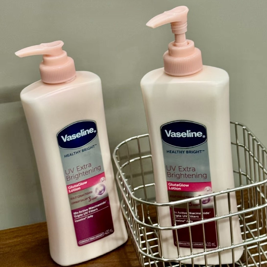 现货！Vaseline凡士林亮白身体乳滋润深层补水修护烟酰胺亮肤