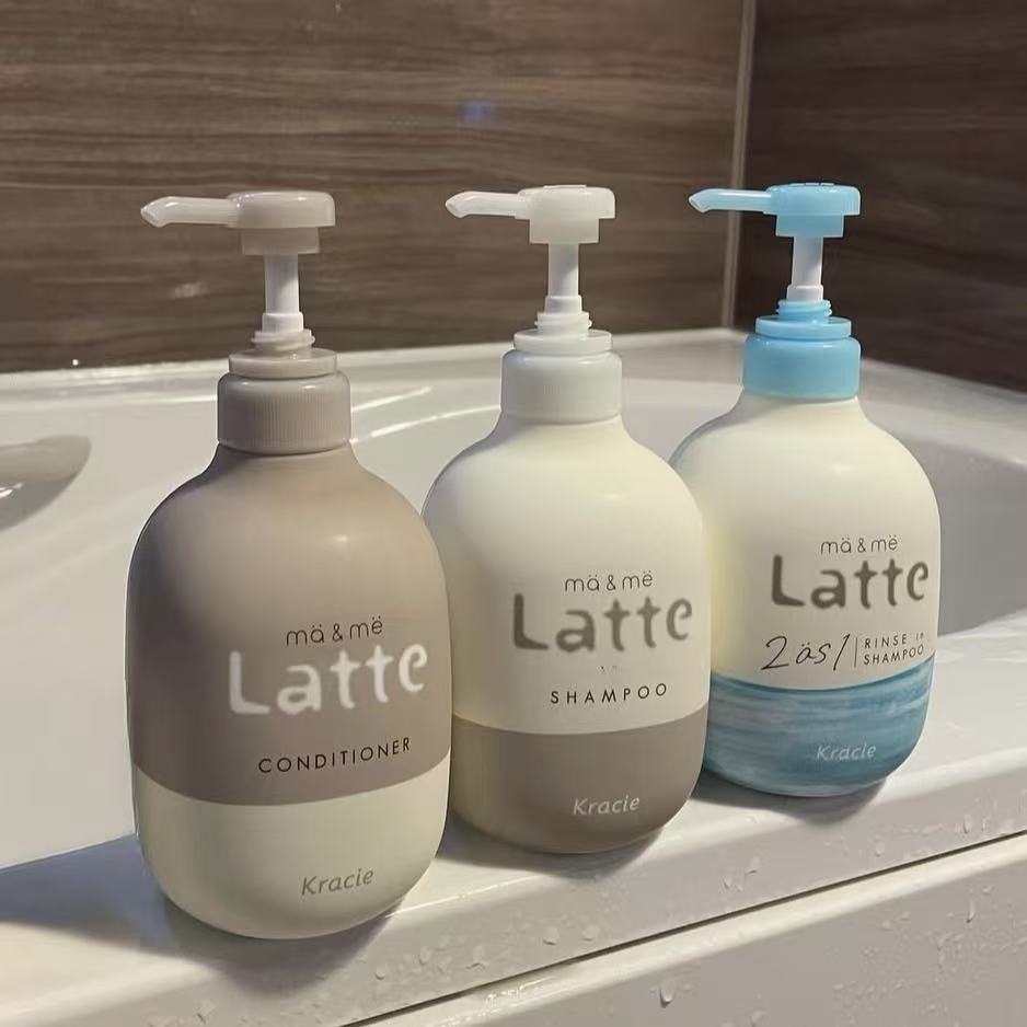 肌美精latte氨基酸洗发水护发素图片