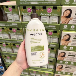 现货 Aveeno艾惟诺艾维诺燕麦身体乳滋润补水710ml 加拿大版