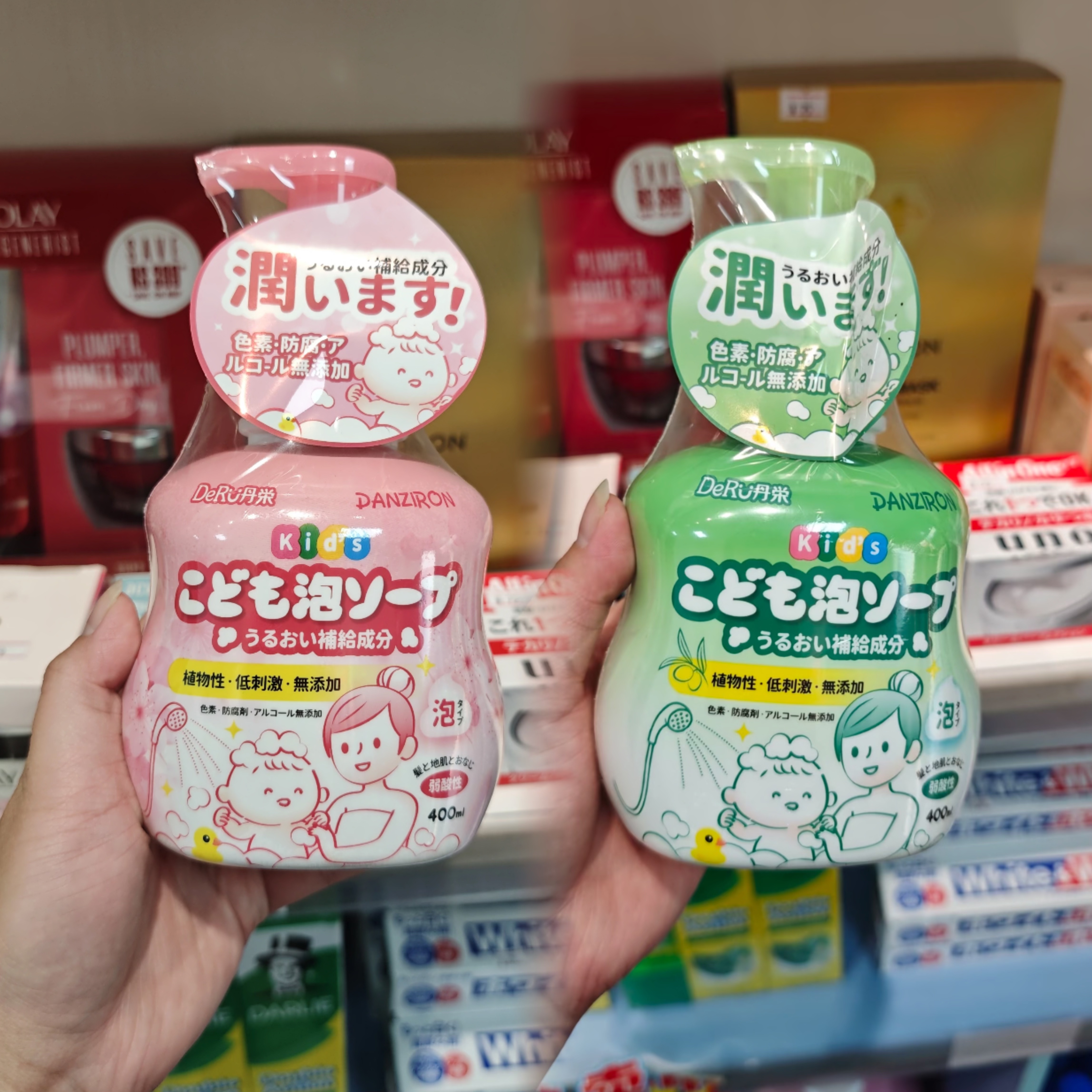现货！日本DERU丹之荣儿童温和不刺激滋润清洁洗发沐浴二合一护