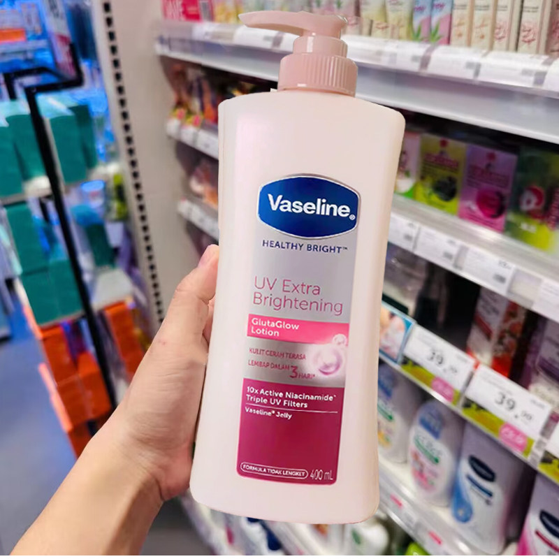 凡士林Vaseline烟酷胺亮白身体乳润肤露400ml秋冬葆湿滋润补水