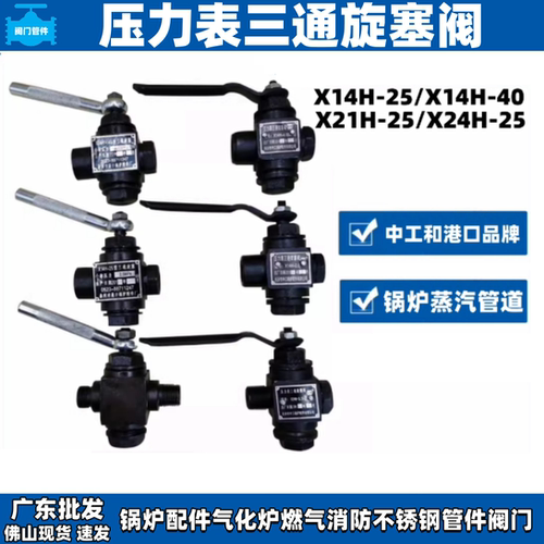 长沙中工蒸汽压力表三通