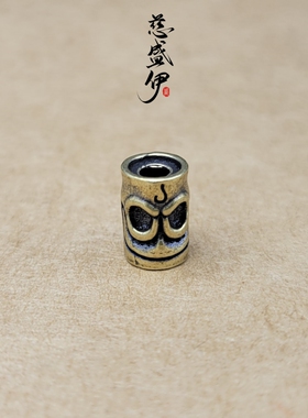 黄铜尸陀林线束背云7.5mm腰珠文玩佛珠DIY配饰