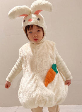 幼儿园宝宝小白兔服装