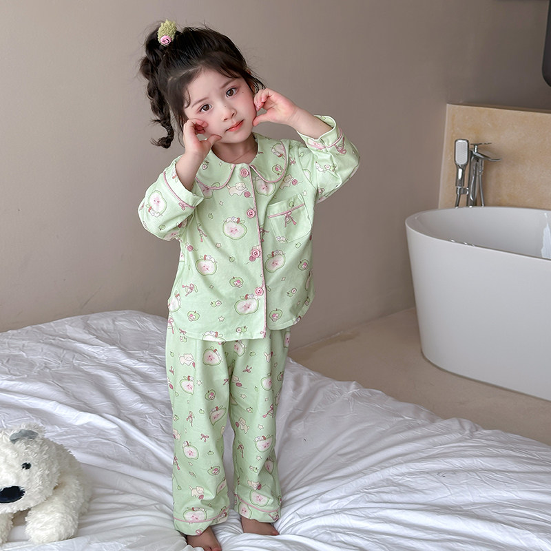 女童春季睡衣套装女宝宝春秋新款儿童纯棉长袖卡通家居服两件套,童装/婴儿装/亲子装,家居服套装,淘宝优惠券,粉丝福利购,淘宝优惠卷