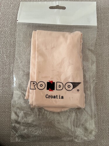 重瑕疵清仓rando克罗地亚 3-6-9岁儿童女款肉粉色白色连裤袜