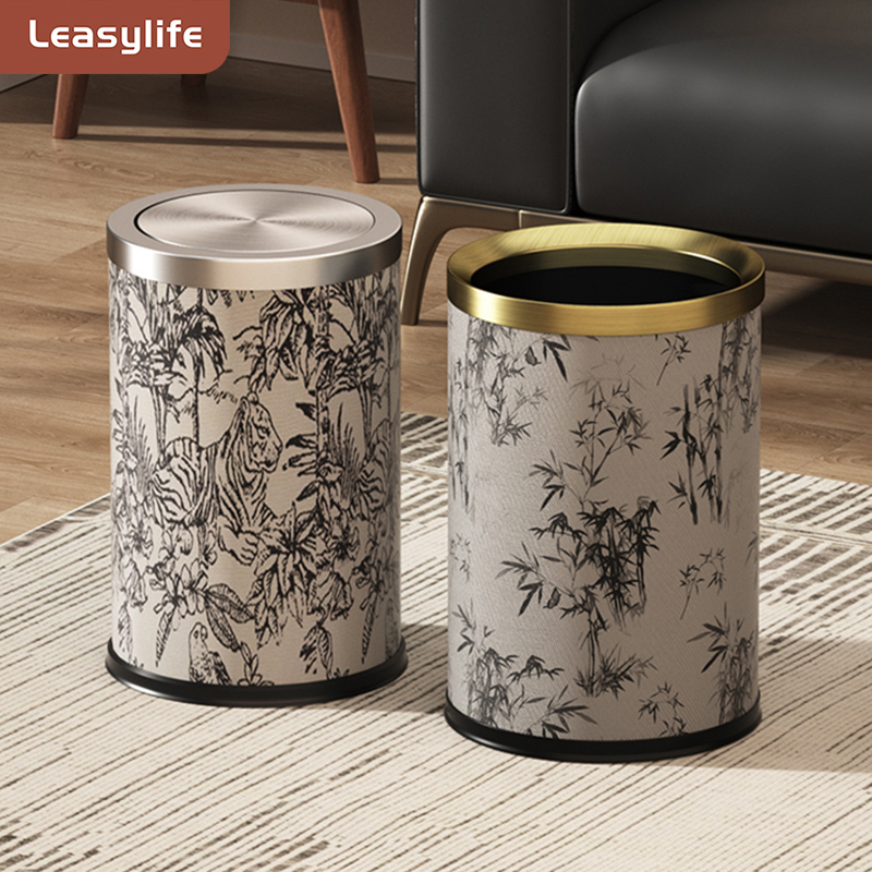 复古中古风新款双层垃圾桶