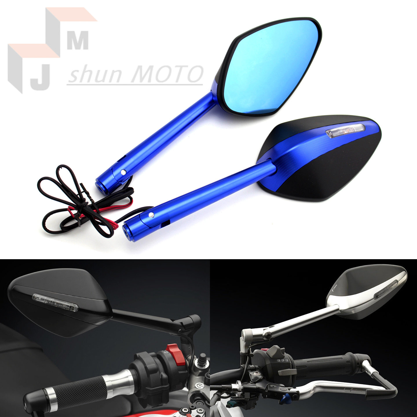 铃木DR300后视镜改装RIZOMA款