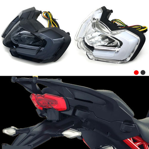 适用杜卡迪Multistrada1100 V4S改装后尾灯MTS LED后刹车灯 21-23
