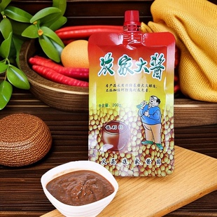 崔利昌大酱农家大酱东北特产锦州义县黄豆酱蘸酱调料袋装 200g