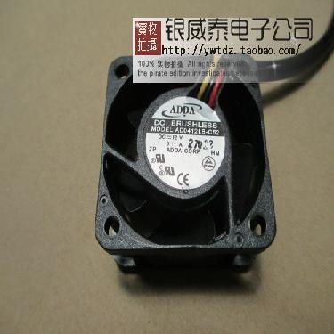 ADDA AD0412LB-C52 4020 DC12V 0.11A 3线双滚珠 交换机散热风扇