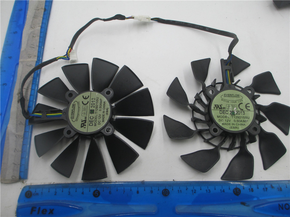 适用FD9015U12S T129215SU ASUS GTX760 R9 390X GTX970风扇