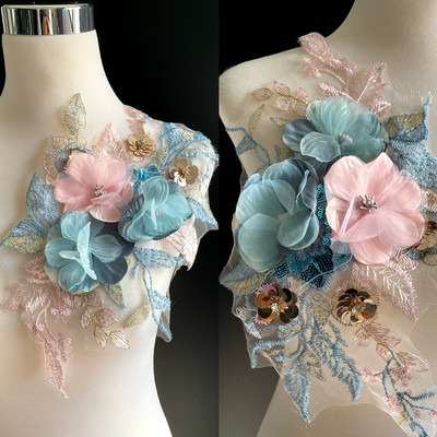 立体绣花花朵花贴贴花辅料服装