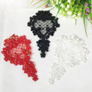 奢华钉珠片对花车骨蕾丝花朵花边婚纱礼服服装 辅料饰品手套贴片