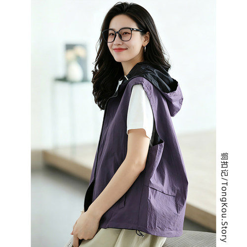 铜扣记休闲百搭宽松马甲