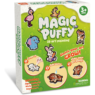 Puffy 美版 正品 Magic 3D神奇泡沫纹理绘画魔法蓬松颜料纸 Paint